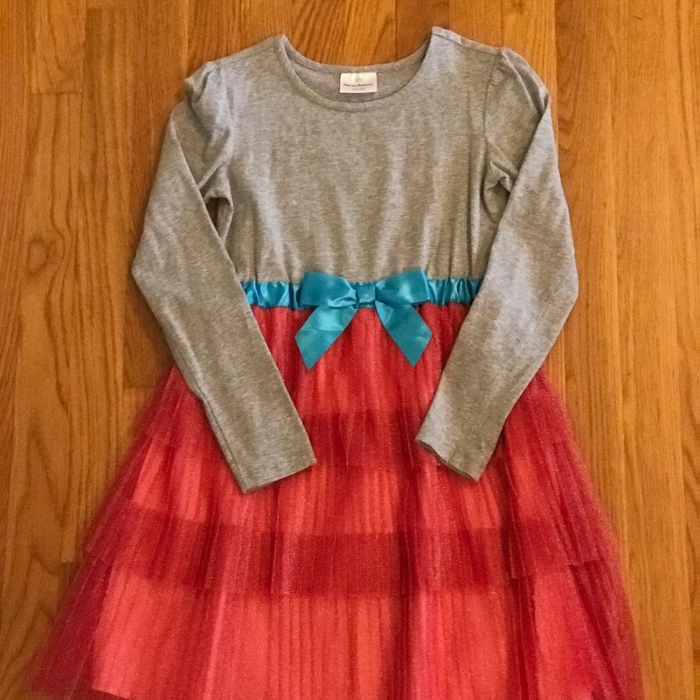 🎄Hanna Andersson 140 (10) girls dress, tulle skirt
